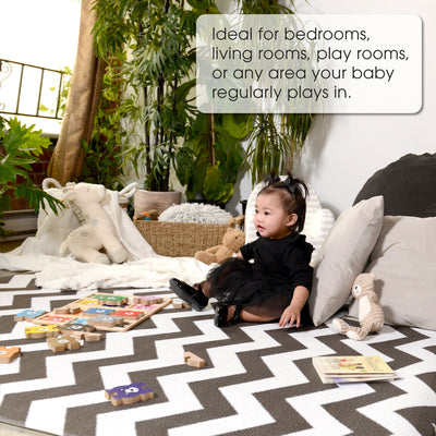 Baby Care Playmat - Zig Zag Black - Medium