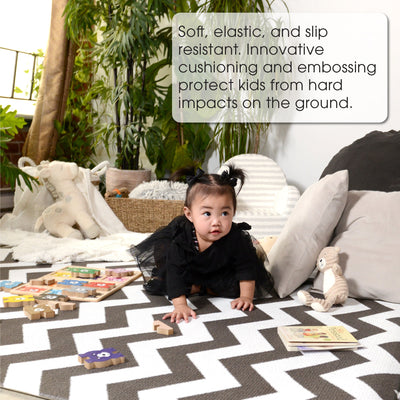 Baby Care Playmat - Zig Zag Black - Medium