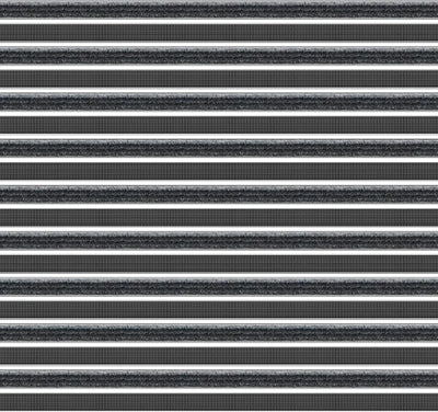 Top Clean Trend Aluminum Entrance Matting - 27mm with Ribbed Carpet & Scraper Bar