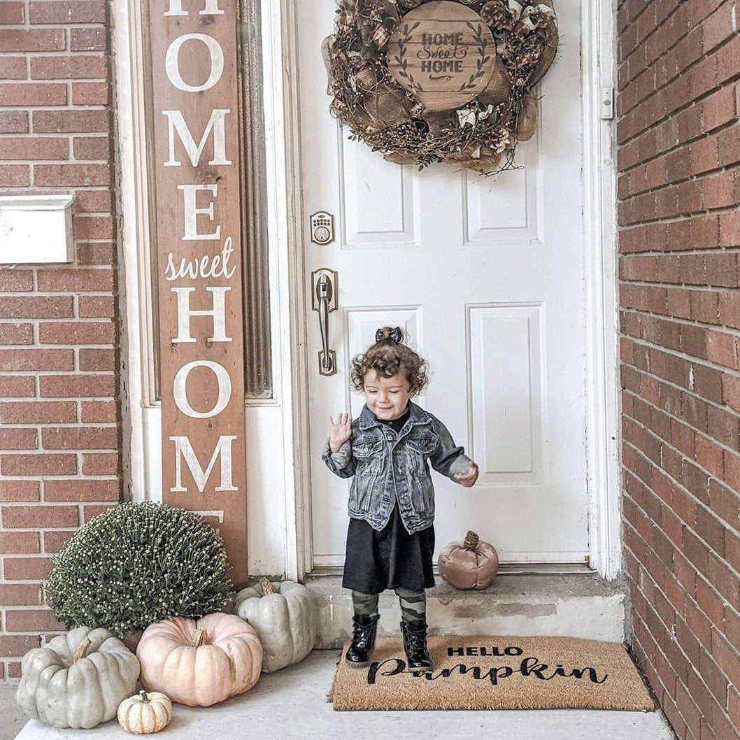 Hello Pumpkin Coir Doormat