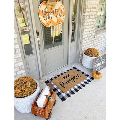 Hello Pumpkin Coir Doormat