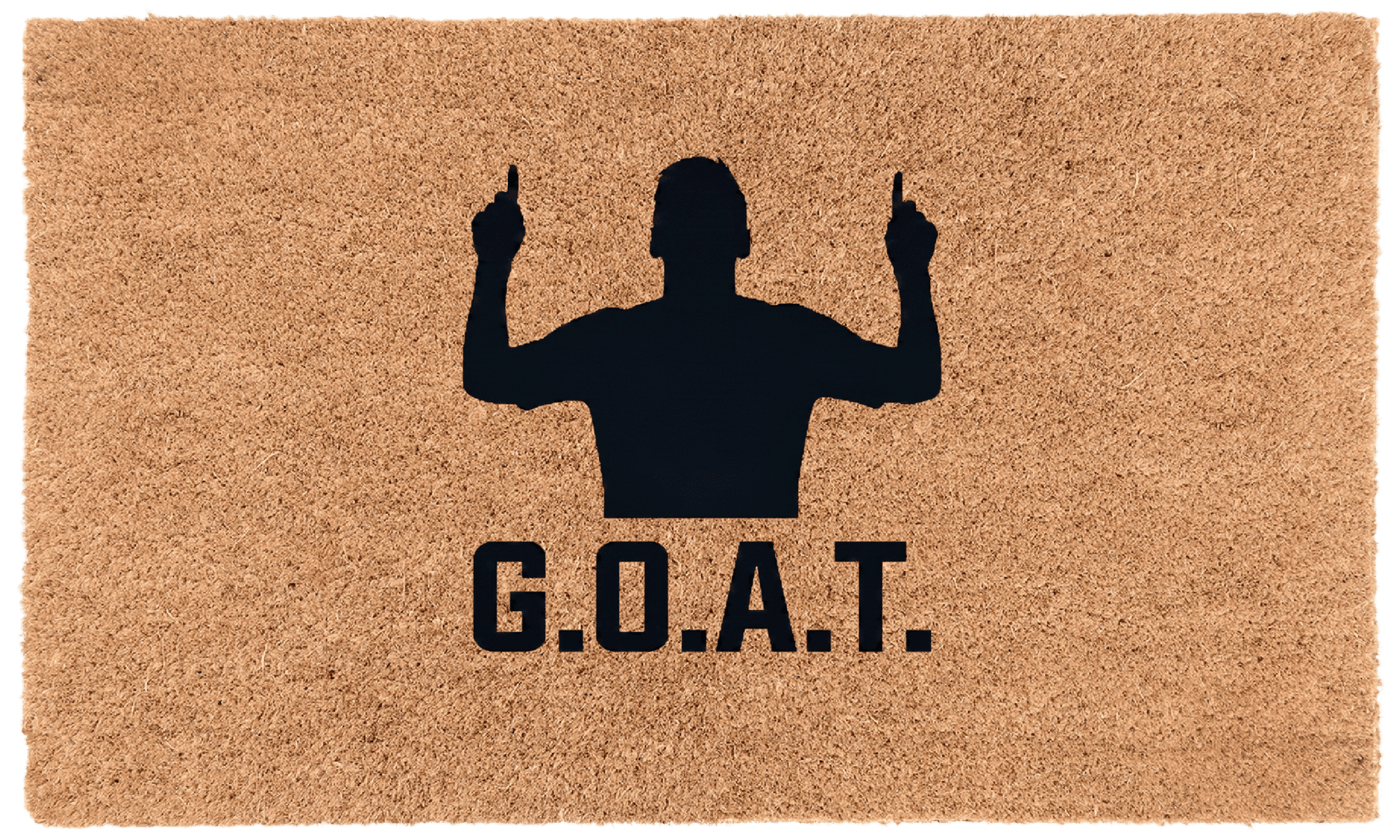 G.O.A.T. Coir Welcome Mat | Greatest Of All Time Athletic Design – Mat ...