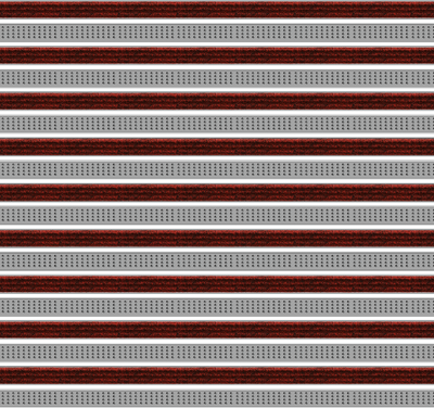 Top Clean Trend Aluminum Entrance Matting - 17mm with Ribbed Carpet & Cassette Brush