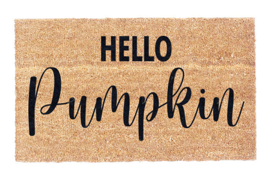 Hello Pumpkin Coir Doormat