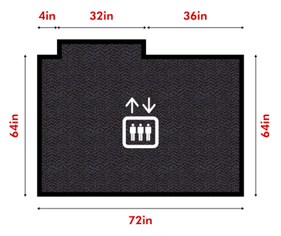 Viper 8925 Elevator Mats with Heavy Duty Edging