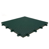 Evergreen outdoor basketball court flooring tile with grid design