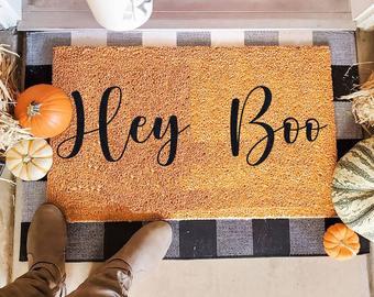 Hey Boo Coir Doormat