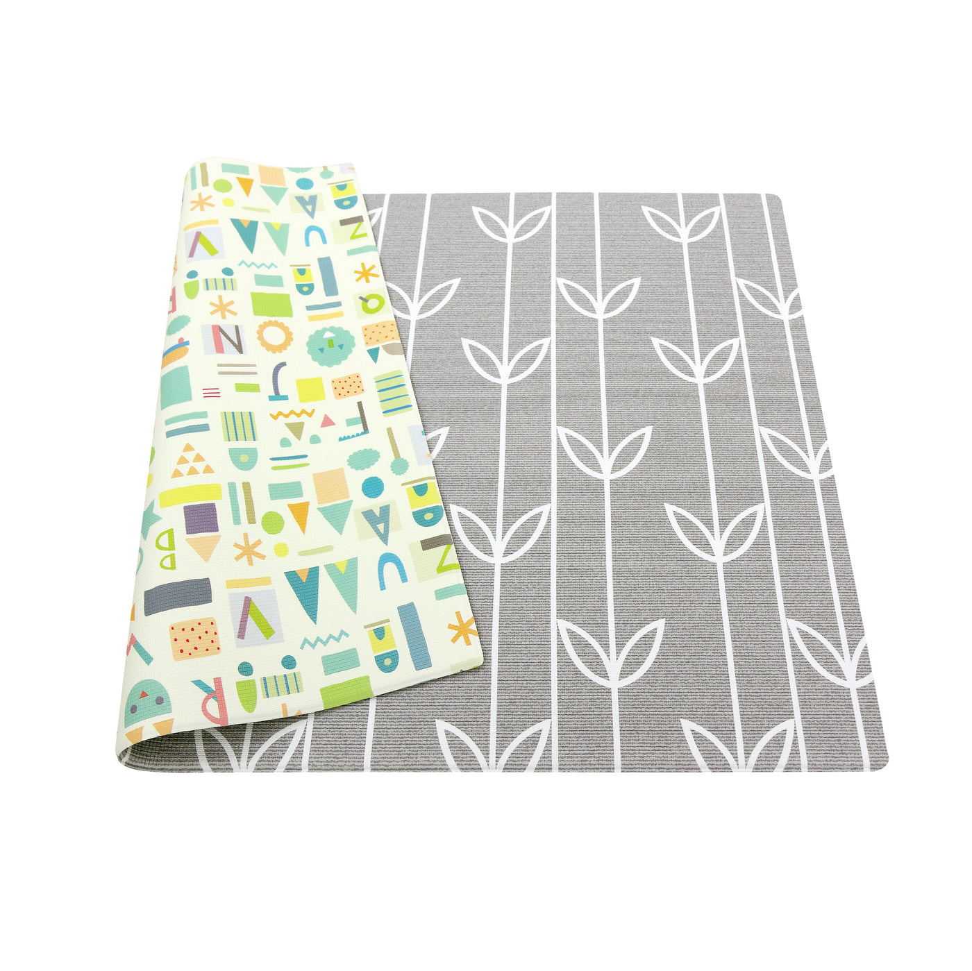 Baby Care Playmat - Sea Petals Grey - Small