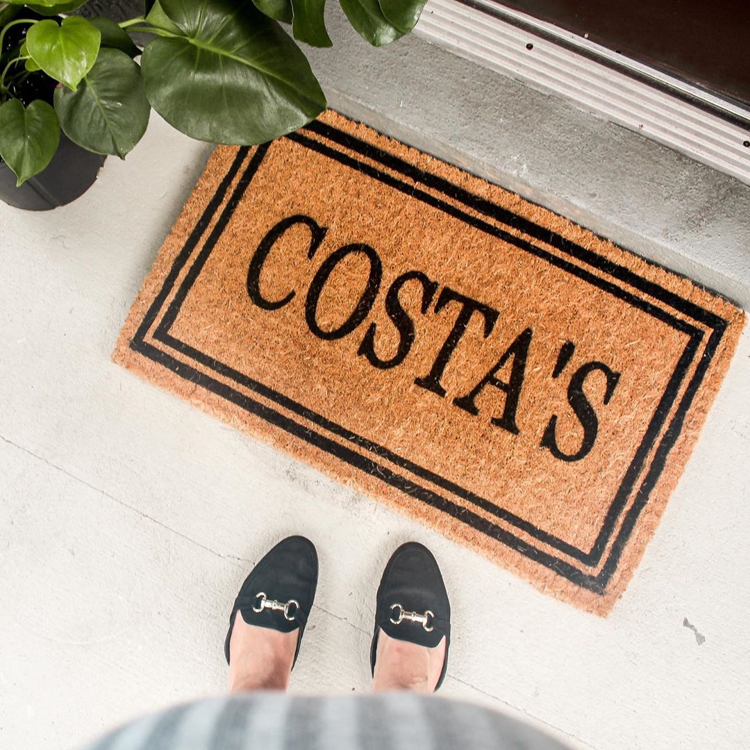 Double Border Personalized Doormats