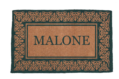 Blooming Hearts Border Personalized Doormats