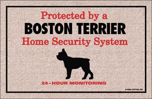 FUNNY DOORMAT - BOSTON TERRIER DOORMAT