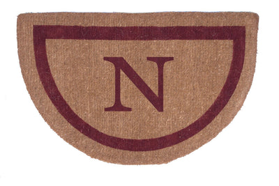 Half Round Single Border Personalized Doormats