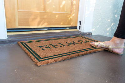 Double Border Personalized Doormats