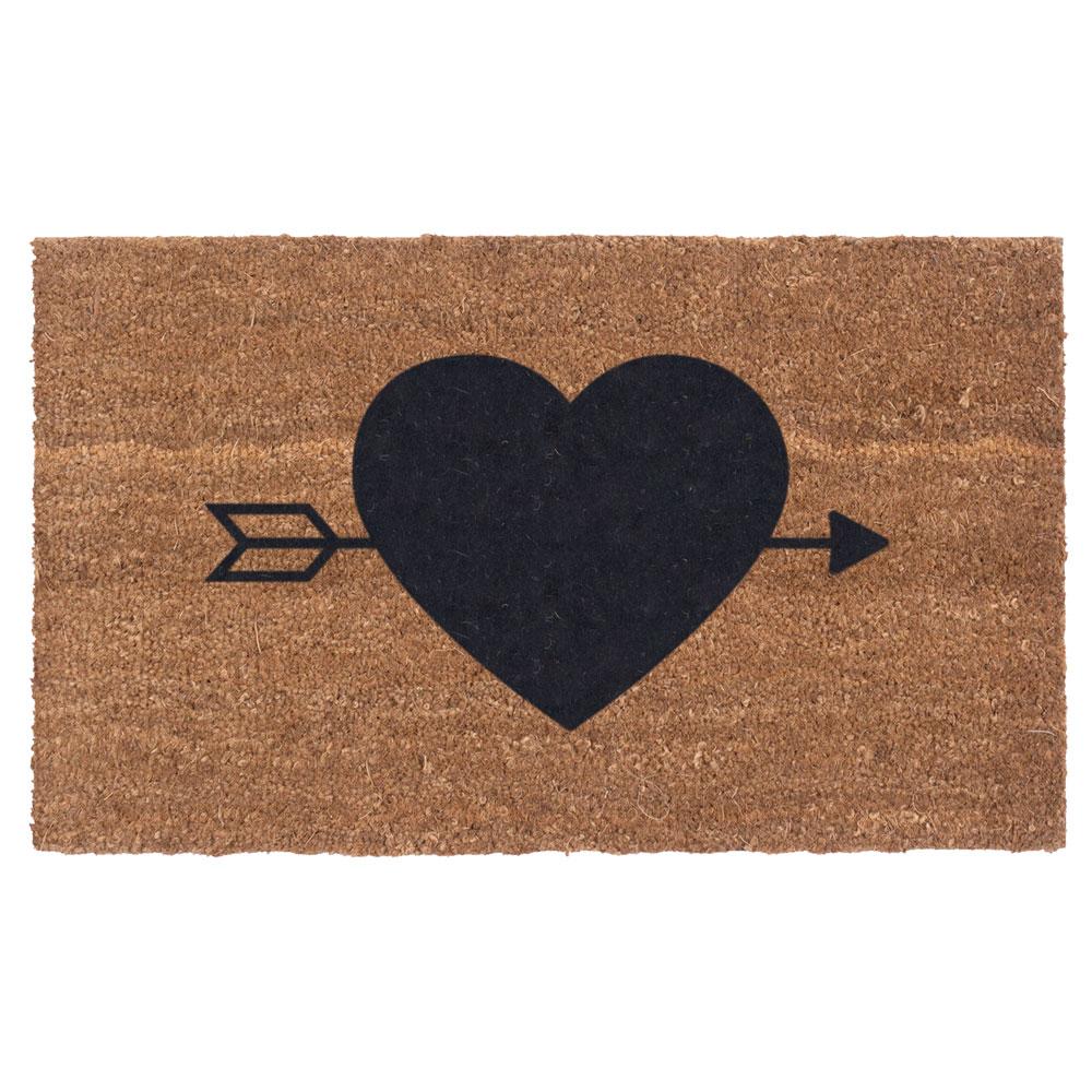 HEART N' ARROW Design Coco Doormats by Coco Mats N More