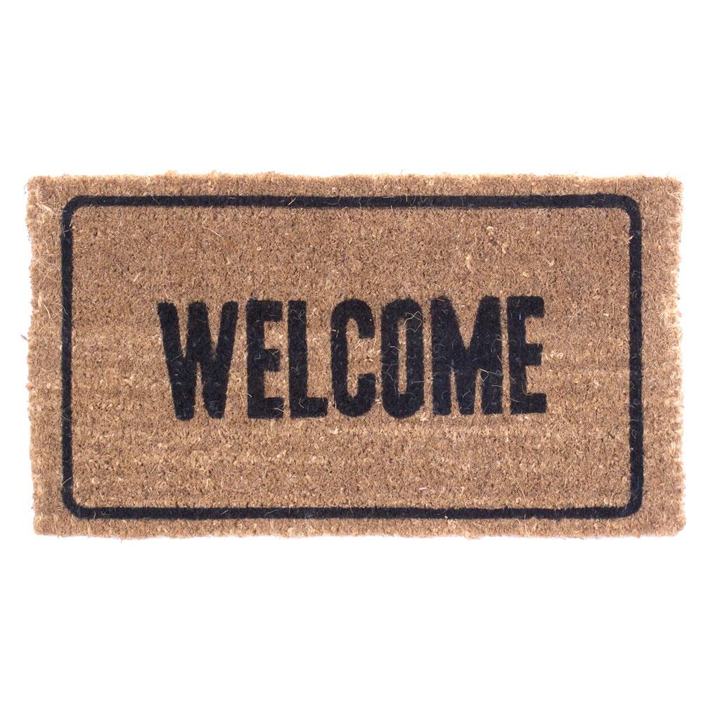 The Welcome With Border Design Coco Doormats by Coco Mats N More