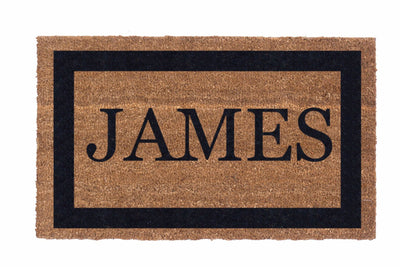 Single Border Personalized Doormats