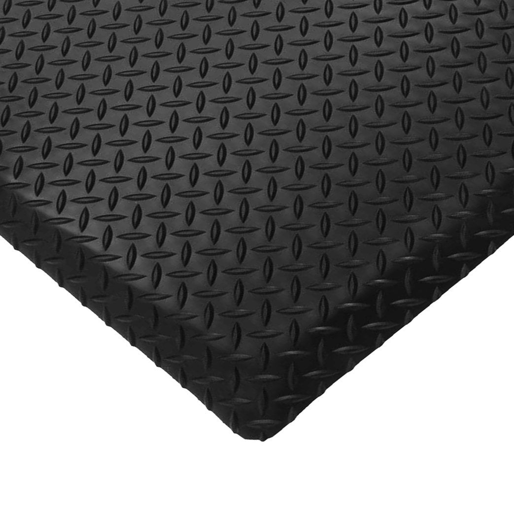 Diamond Plate Conductive Anti-Fatigue Mat with Ground Cord