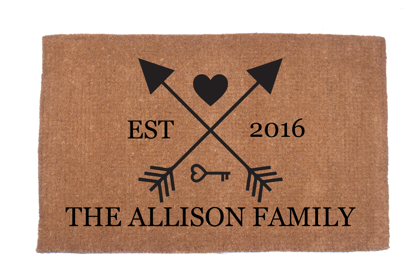 Personalized Family Arrows Doormats